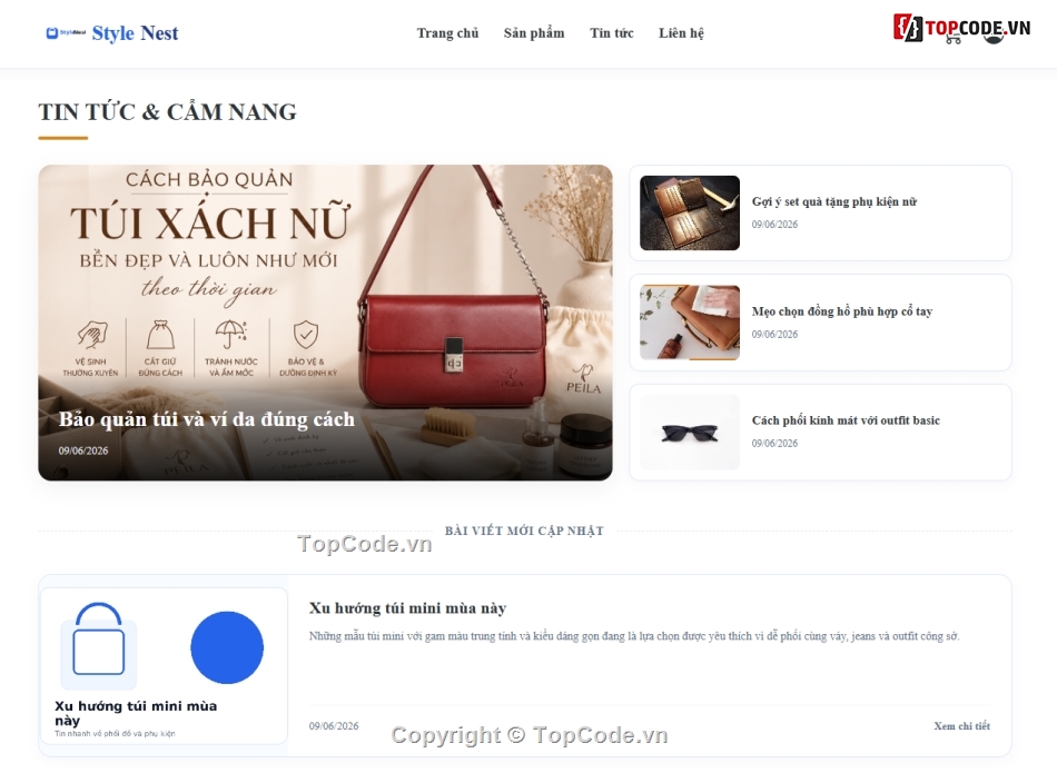 Web thời trang,phụ kiện thời trang,Web phụ kiện